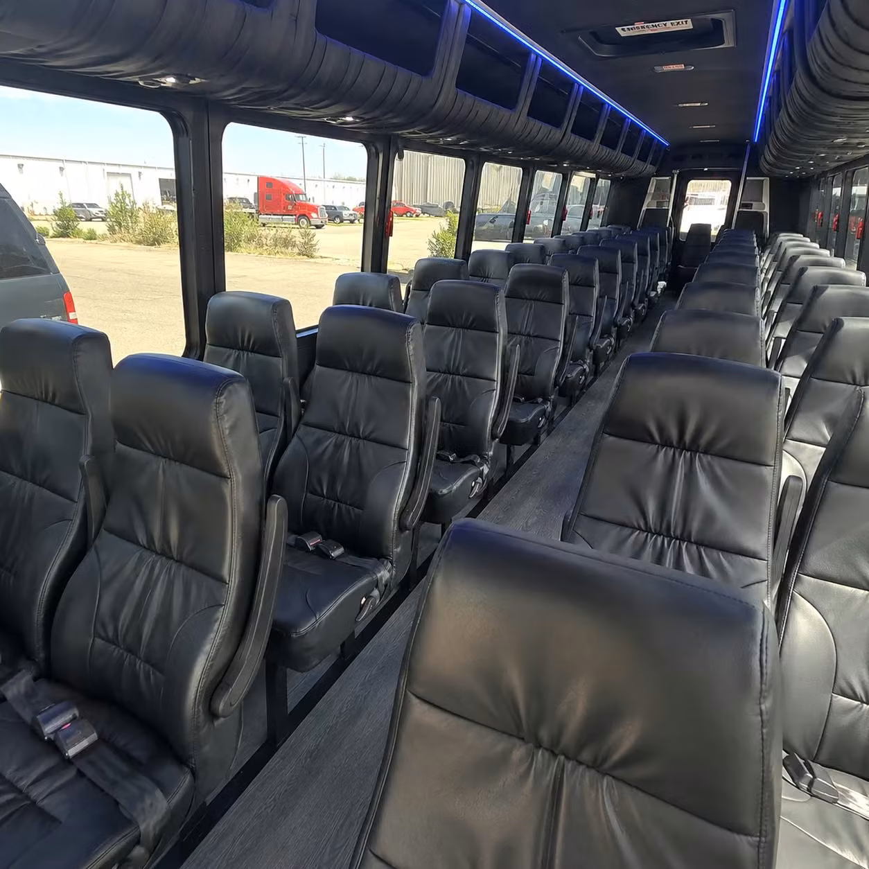 28 passenger minibus interior