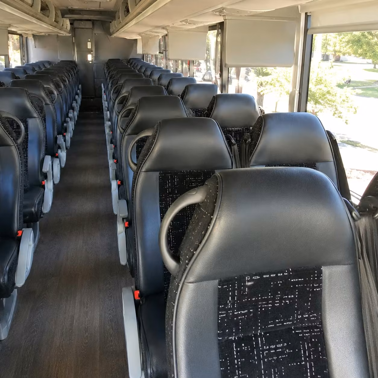 mission viejo charter bus interior