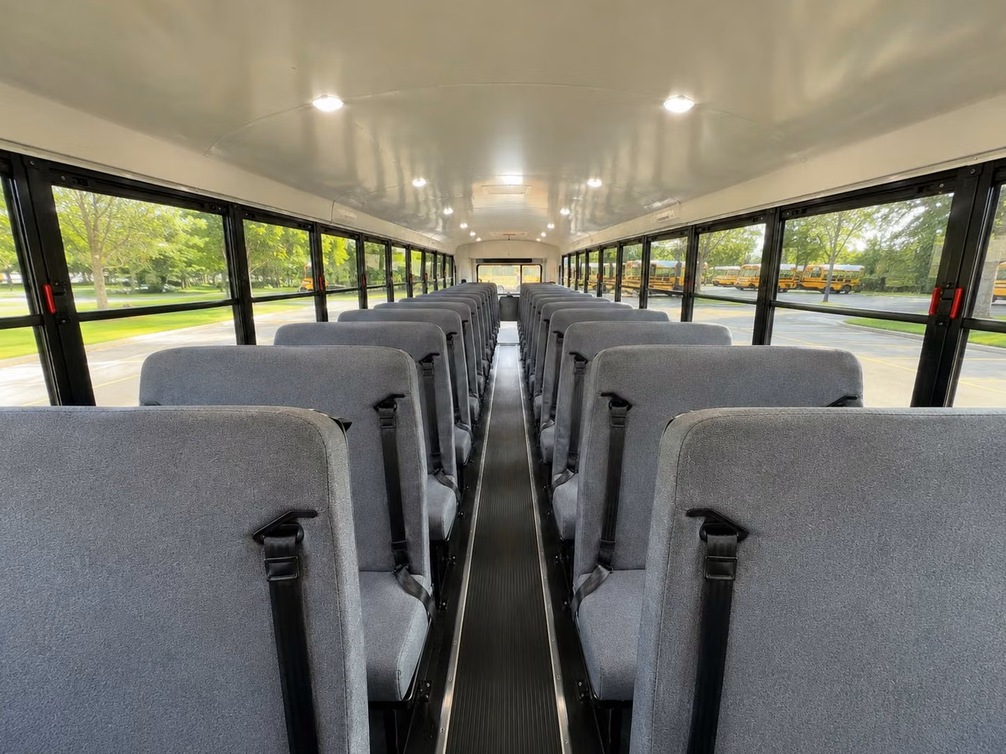 school bus inside